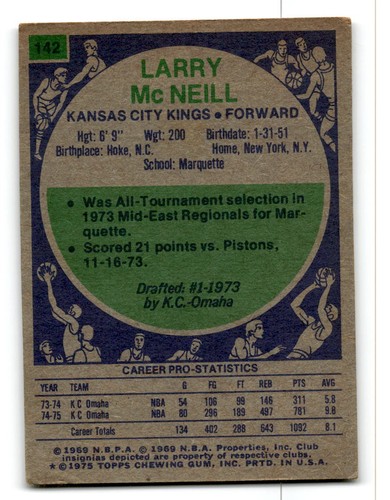 1975-76 Topps Basketball Poor to Good You Choose, Complete Your Set #1-330 - Bild 195 von 459