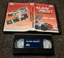 ALAIN PROST WORLD CHAMPION 1985-1986 MOTORSPORT BIG BOX EX RENTAL PAL VHS VIDEO