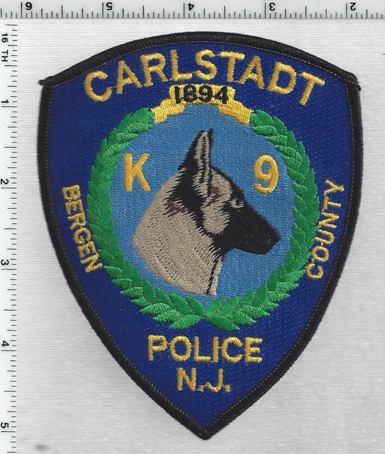 Carlstadt Police K9 (New Jersey) 1st Issue Shoulder Patch eBay