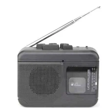 Emerson Portable Cassette Player with Bluetooth Out, Auto-Stop and AM/FM Radio