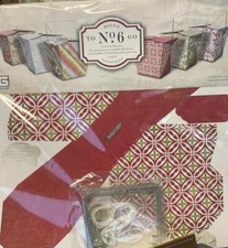 New vintage BASIC GREY winter Christmas BLITZEN MAKE 6 BOXES TO GO KIT