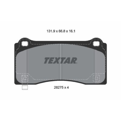 Bremsbelagsatz TEXTAR 2627501, Vorne | eBay