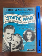 It Might As Well Be Spring Movie Rodger  s  Hammerstein  s Fair VTG Sheet Music