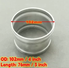 102mm 4" Aluminum Hose Adapter Tube Joiner Turbo Pipe Coupler Connector L= 76mm