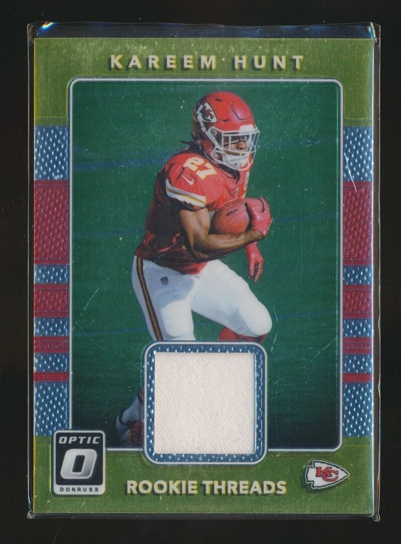 2017 OPTIC ROOKIE THREADS JERSEY RELIC KAREEM HUNT CHIEFS