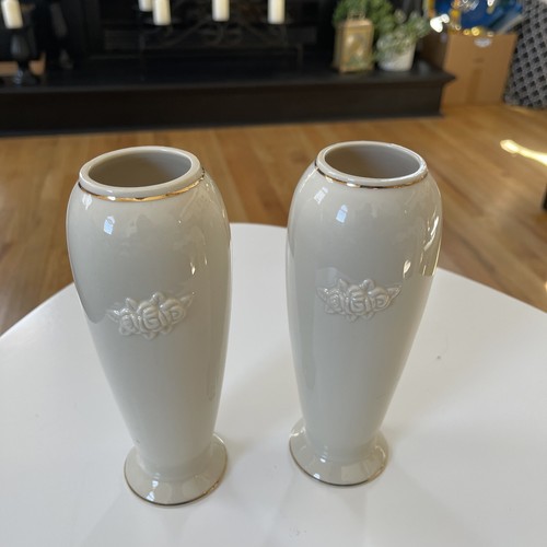 (2) Vintage Lenox Bud Vases 7.5 Inch G81 - Picture 3 of 6
