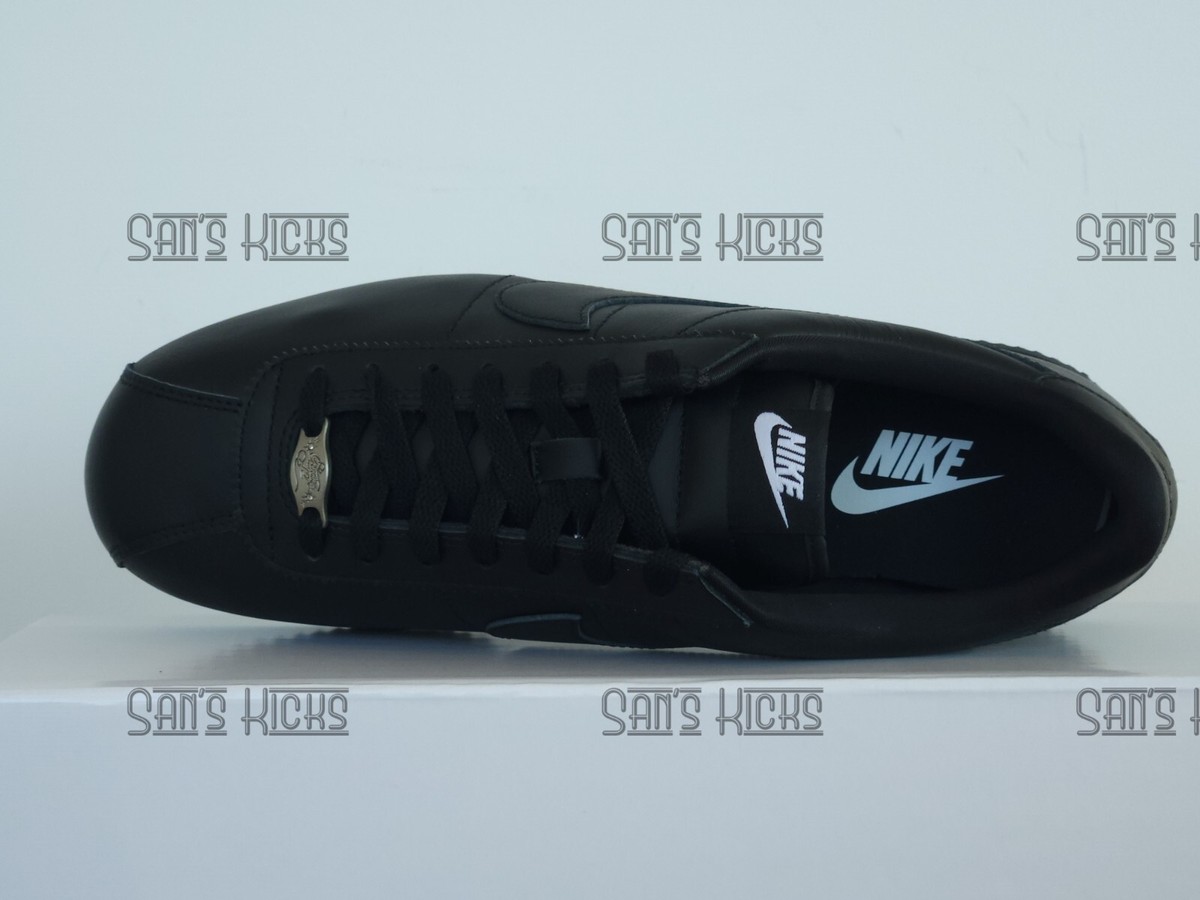 Men's Nike Cortez Prm Leather 2025 Triple Black All Black