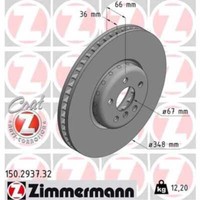 Zimmermann Bremsscheibe Ø348 BelüFtet Vorne FüR BMW X7 X4 Toyota Supra F97 G01