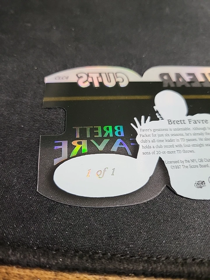 1997 Pro Line DC III Brett Favre CLEAR CUTS 1 OF 1 1/1  card #CLC4 Packers - Image 3 of 3