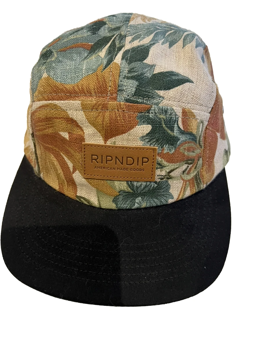 ripndip hat Baseball Cap Khaki Floral American Made Goods Outdoors 