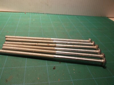 Midwest Fastener Lot Of 6 1/4 - 20 x 5 1/2 Slotted Round Headed Bolts