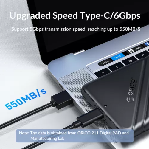 ORICO USB3.2 10Gbps To M.2 NVMe SATA SSD External Enclosure Storage Case USB-C - Picture 11 of 21