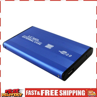 2.5 Inch USB 2.0 SATA External Mobile Hard Disk Box Aluminum Alloy Shell ~