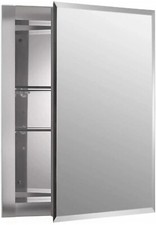 Kohler 16" x 20" Frameless Mirrored Aluminum Medicine Cabinet  K-CB-CLR1620FS