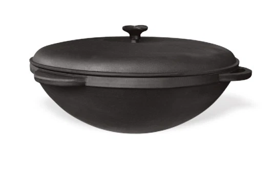KAZAN*FRYING POT*KETTLE*ROASTER with CAST IRON LID d=450, V=17L. by GELA24