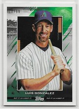 2020 Topps Rip Online Exclusive LUIS GONZALEZ Ripped RIP Card GREEN #78/99