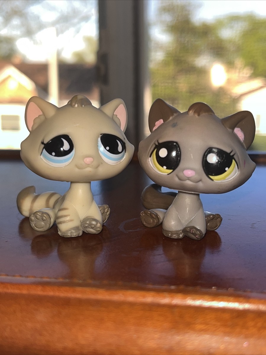 Littlest Pet Shop LPS #563 and #2215 Tabby Cats