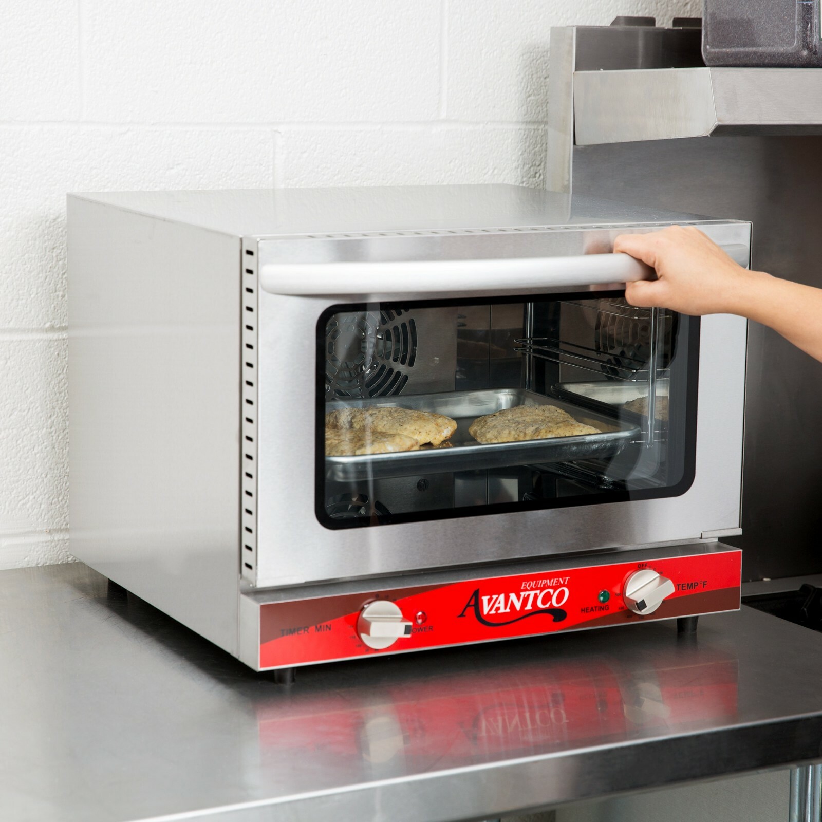 Avantco 1/2 Size Commercial Countertop Electric 1.5 Cu Ft Convection Oven Baking Avantco 1/2 Size Commercial Countertop Electric 1.5 Cu Ft Convection Oven Baking