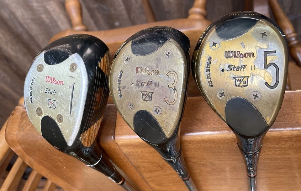 De colección Wilson Staff II 1,3,5 Madera Mano Derecha Aqua-Tite Strata-Bloc Epoloc Cara Foto 2 de 4