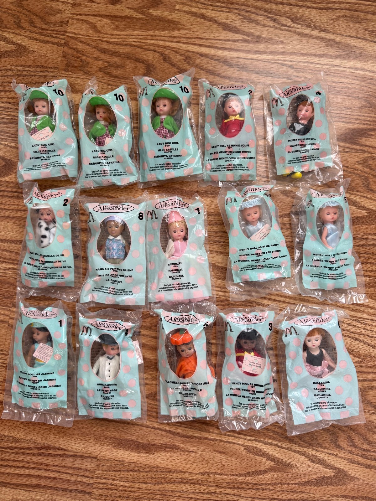 Madame Alexander 2003/04 McDonald's Happy Meals Dolls, Set of 15