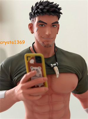 New Gentleman 18 Studio Decoration Worker Kevin Resin Statue Painted 1/6 Model