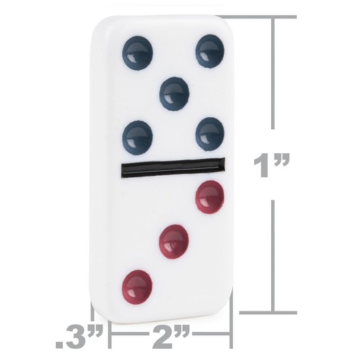 Mexican Train Dominoes Game Set Double 12 Color Domino Cardinal Aluminum Case - Picture 7 of 8
