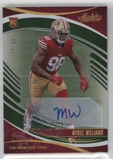 2025 Absolute Rookies Spectrum Green Signatures 11/25 Mykel Williams Auto 15vt