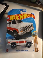 2025 Hot Wheels 75 Chevy Blazer Custom M Case White [Make Offer $2.10] S&H Lower