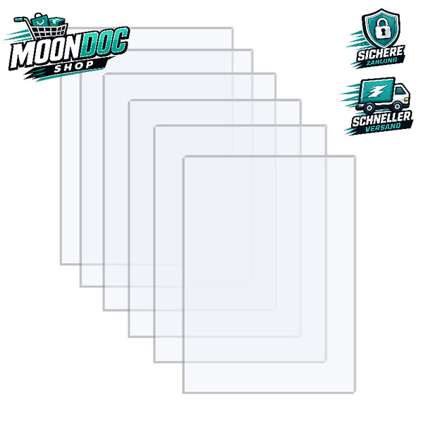 Acrylglas Platten 6Er Set DIN A3 1Mm Dicke Transparent FüR Fotorahmen-image