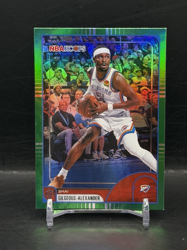 2025-26 Topps NBA Hoops #86 Shai Gilgeous-Alexander Green Refractor