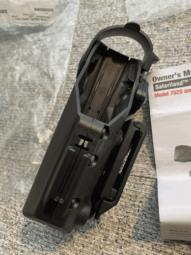 NEW! SafariLand Taser 7 Left Hand BLK Holster 7520-464-411 P707 w Cartridge clip - Picture 5 of 11