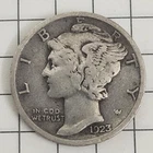 1923 P Mercury Dime 10C Cents Coin, F/VF!