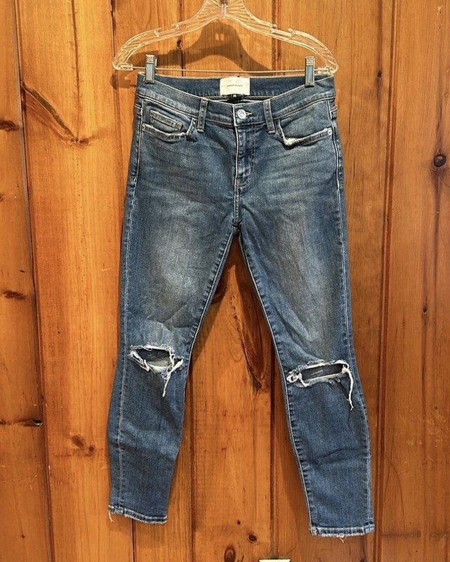 Current Eliott Women’s Two Year Destroy Stretch Medium Wash Jeans Size 28