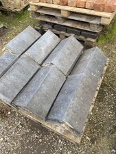 RIDGE ROOF TILES SLATE USED IN V G C X 27 AT £12 EACH