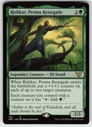 Rishkar, Peema Renegade - Commander: Kamigawa: Neon Dynasty #126 Rare