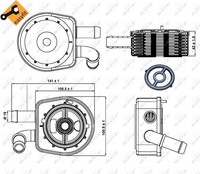 1X NRF 31297 ÖLküHler MotoröL FüR Mazda