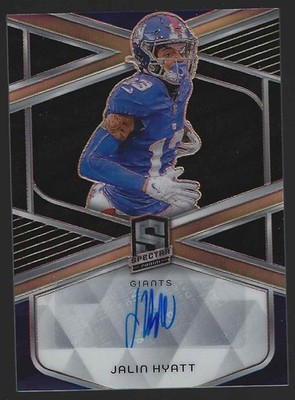 2024 Panini Spectra #SIG-JHT Jalin Hyatt Signatures Auto /199 Giants
