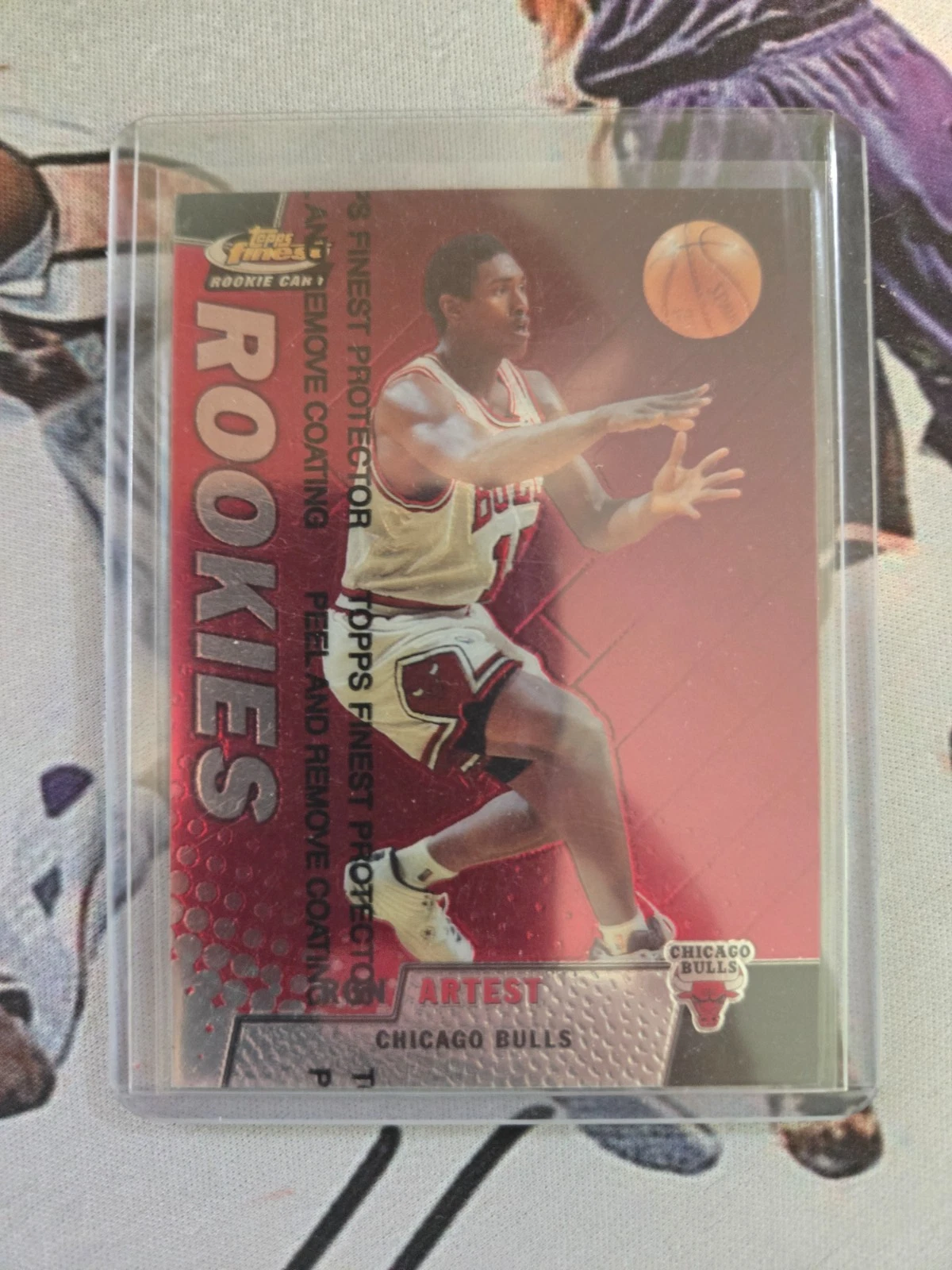 1999 - 2000 Finest #258 RON ARTEST METTA WORLD PEACE RC #ed 0945 / 2000 coating