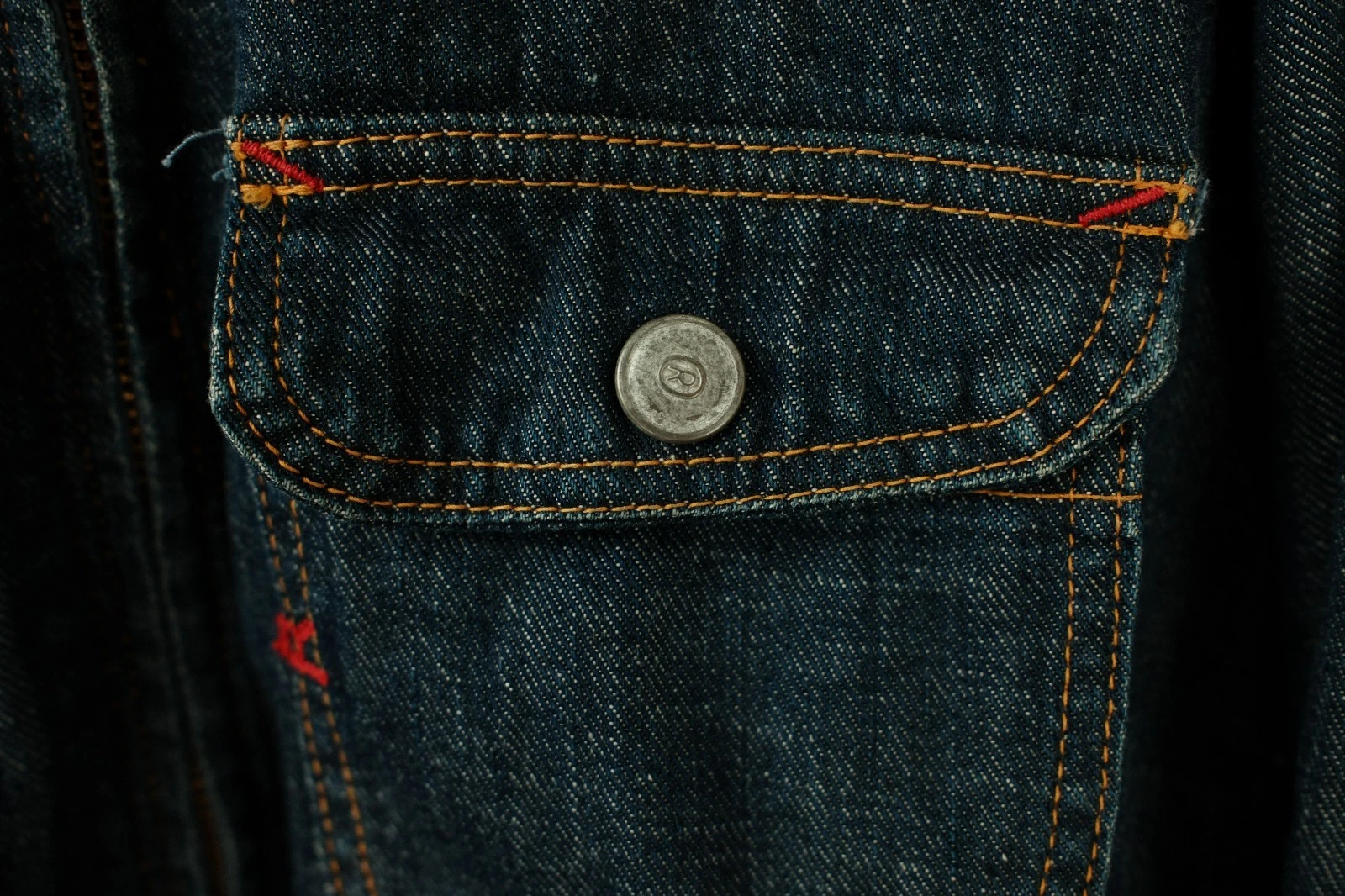 45R Women's Sz L JP3 Blue Denim Zip Jacket Japan 45RPM image 6