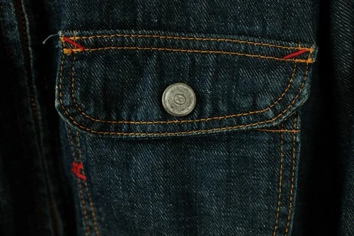 45R Women's Sz L JP3 Blue Denim Zip Jacket Japan 45RPM image 6
