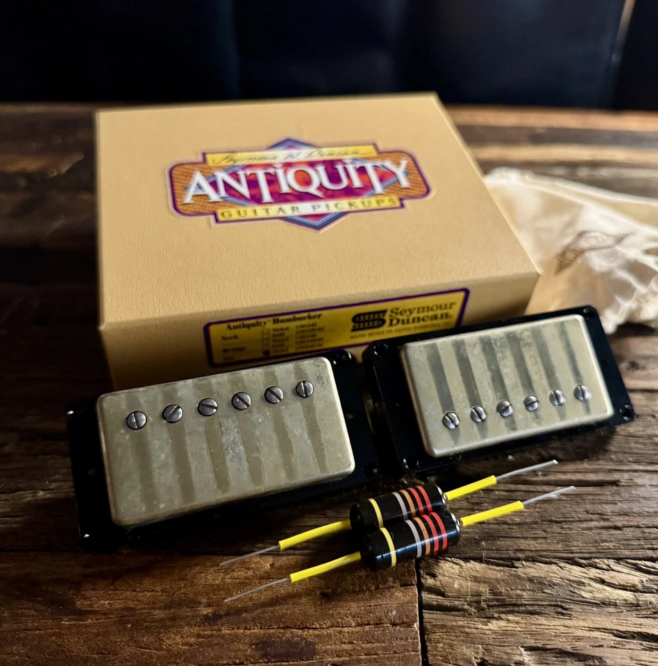 Juego de condensadores de abejorro Seymour Duncan Antigüedad Humbucker níquel envejecido GRATIS Foto 3 de 3