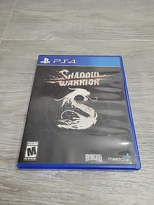 Shadow Warrior PlayStation 4 PS4 Video Game with Case & Disc Devolver Majesco