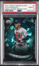 2022 TOPPS CHROME BLACK #10 JULIO RODRIGUEZ ROOKIE RC 36/99 PSA 10