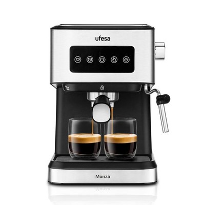 Monza Espresso and Cappuccino Coffee Machine with 20 Bar Pressure, Digital To...