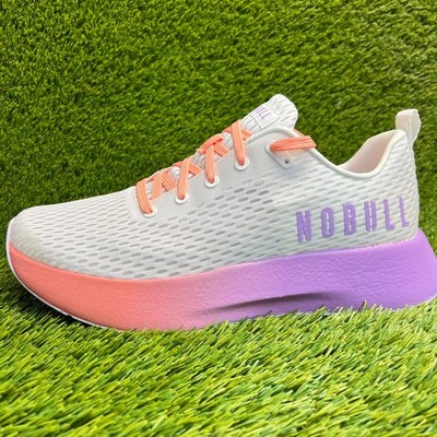 Nobull Journey Mens Size 12 White Purple Coral Running  display picture 1