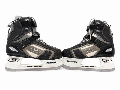 Reebok Senior Hockey Ice Skates Size 10 Black Gray White Used