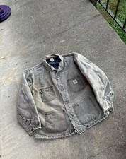 VTG Carhartt Chore Coat Men's XXL Blanket Lined Barn CB142 Distressed USA Made