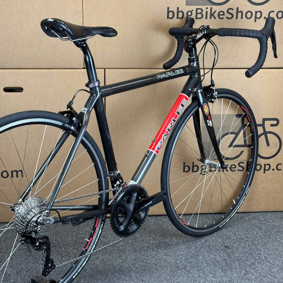 Bicicleta de carretera Parlee Z2 usada, 11 velocidades Shimano 105, fibra de carbono-2006, 54 cm Foto 3 de 4