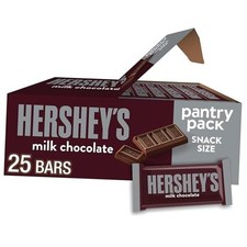 Milk Chocolate Candy Bars, 11.25 oz 25 11.25 Ounce Pack of 25 Snack Size