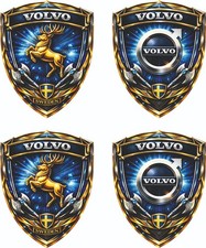 Volvo Sticker 4 X 72mm X 57mm Tuning Car Sticker Weatherproof Double Laminated
